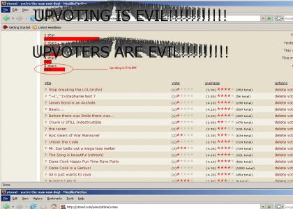 Upvoting is EVIL