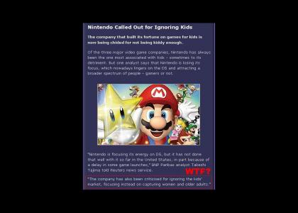 Nintendo Isn't Kiddy Enough? (image fixed)