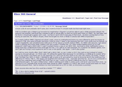 A GameFAQs emo's "XMAS was a drag"...