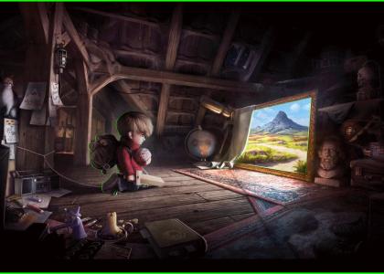 attic adventure: the animated adventure of a little baby's mentality