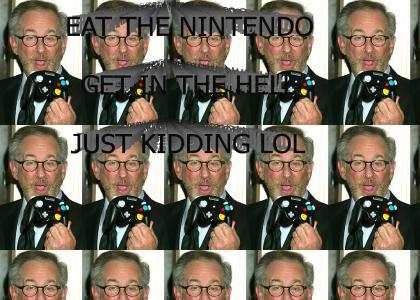 Super-Cool Spielberg Eats Gamecube!