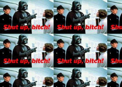 Vader tells the Princess a word of advice!