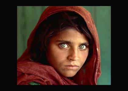 Afghan Girl Stares Into Your Soul