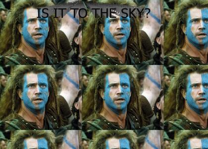 Is it to the sky?