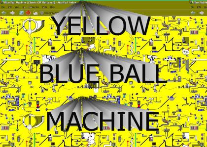 Yellow Blue Ball Machine