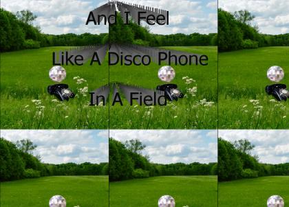 And I Feel Like A Disco Phone In A Field