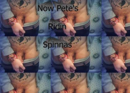 Pete Wentz Is Ridin Spinnas