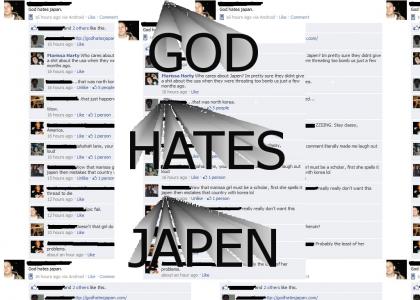 God hates Japen