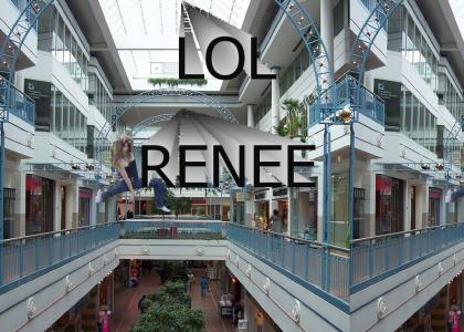Renee goes flying across Portage Place