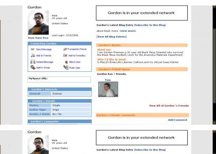 Gordon is on Myspace!