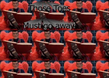 Angry Robbie Wants His Toes Dead