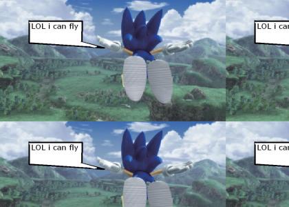 (new sound)lol sonic can fly