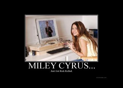 Miley Cyrus was surfing the Web when...