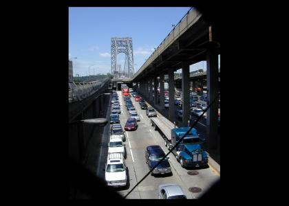 The George Washington Bridge doesn't change facial expressions