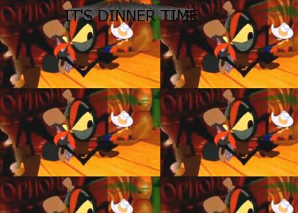 REDNECK SPIDER SAYS "IT'S DINNER TIME"