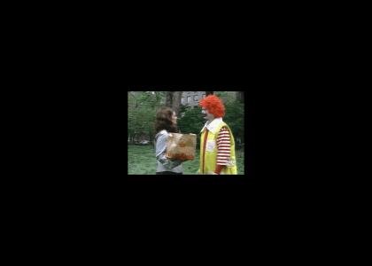 Ronald McDonald is PISSED (text removed)