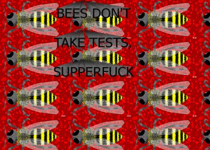 what'd the bee make on the test?