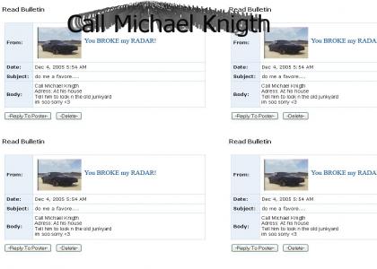 KITT's Knight Rider Myspace Suicide