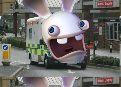 Rabbid thinks he's an Ambulance