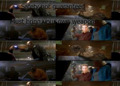 Safety not guaranteed. Snakes on a Plane.