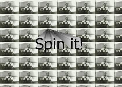 Mussolini can spin it!