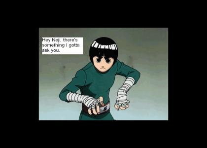 Rock Lee tests Neji and fails