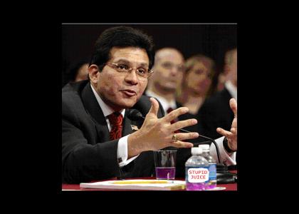 Alberto Gonzales Loves Stupid Juice