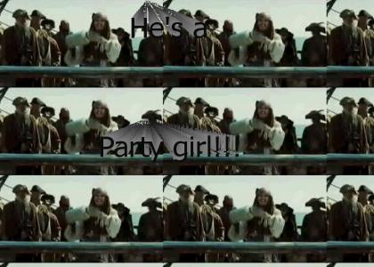 Johnny Depp is a Party Girl... With a jar of dirt!!!