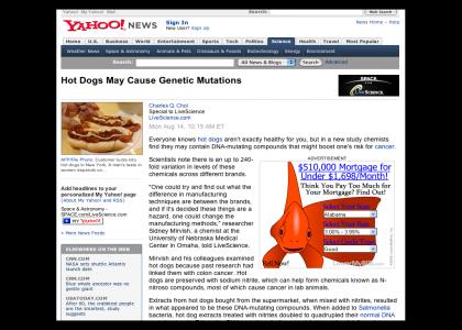 Hot-Dogs may cause Mutations