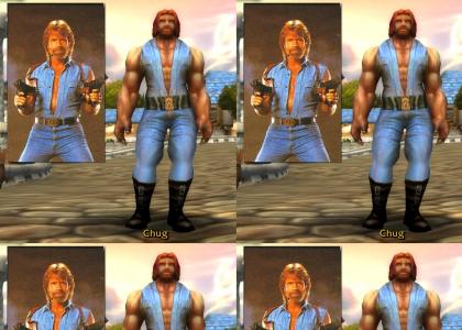 chuck norris as a wow model