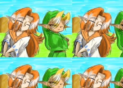 Malon and Link (Zelda)