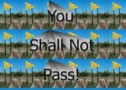YOU SHALL NOT PASS!