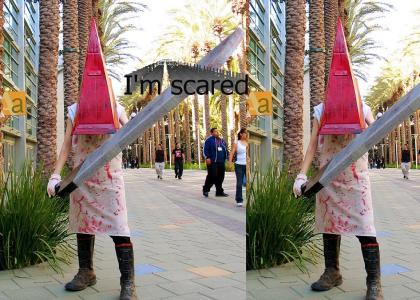 Pyramid Head just isn't the same in R.L