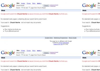 Chuck Norris Google