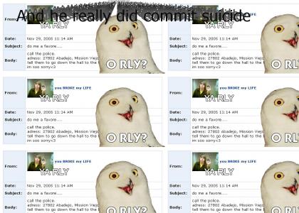 O RLY? myspace suicide