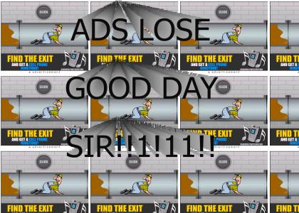 Advertisements lose!