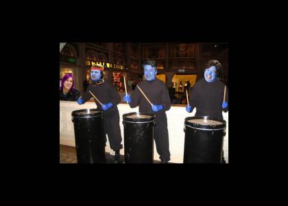 Blue Man Group posers
