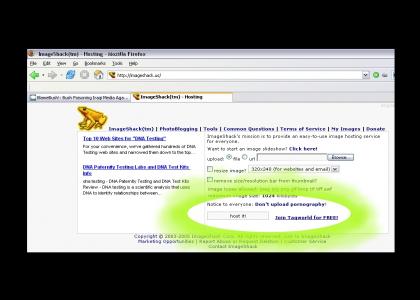 Don't upload porn - host it!