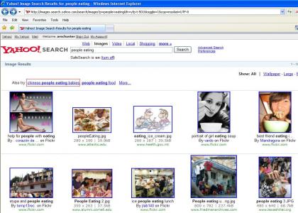 Yahoo! Search: People Eating