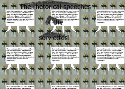Rhetorical Speeches of the Serviettes