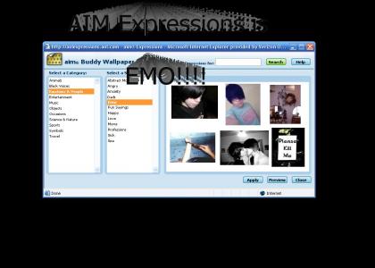AIM Expressions is Emo