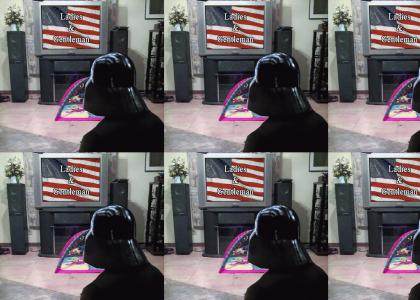 Darth Vader watching T.V. (Refresh)