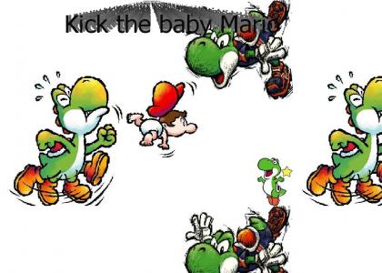 Yoshi kicks babies