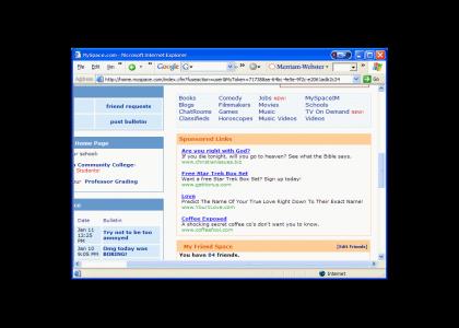 God's Judgment on MySpace