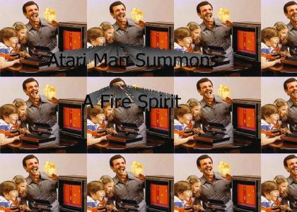 Atari Man Summons A Fire Spirit