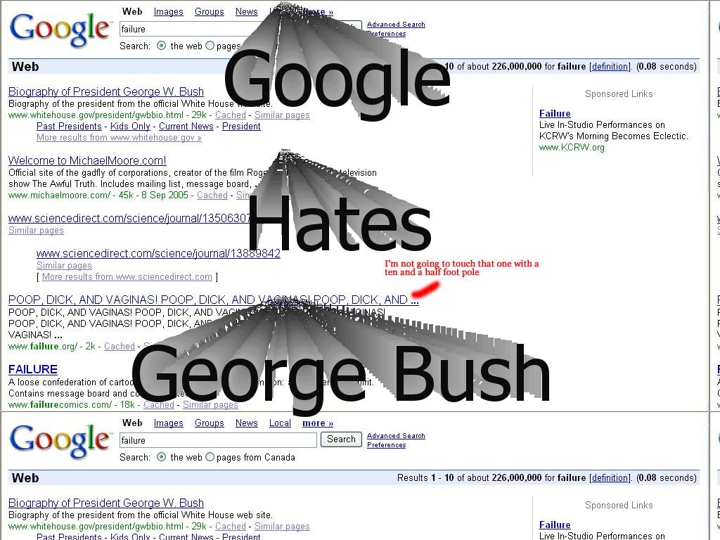 googlehatesgeorgebush