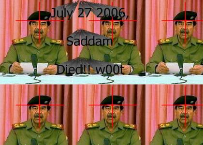 I killed Sadam