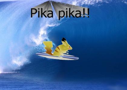 WTF? is that....Surfing Pikachu?!