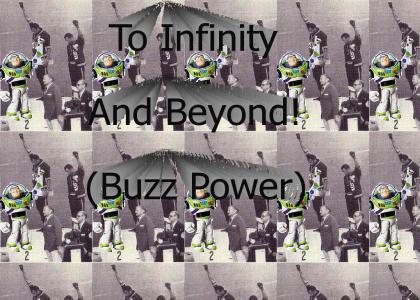 Buzz Lightyear Shows Black Power