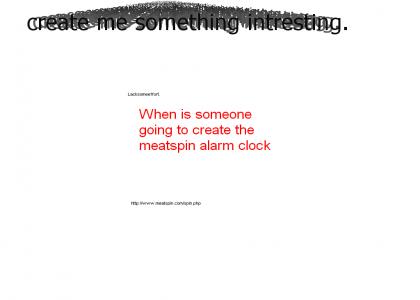 Meatspin Alarm clock